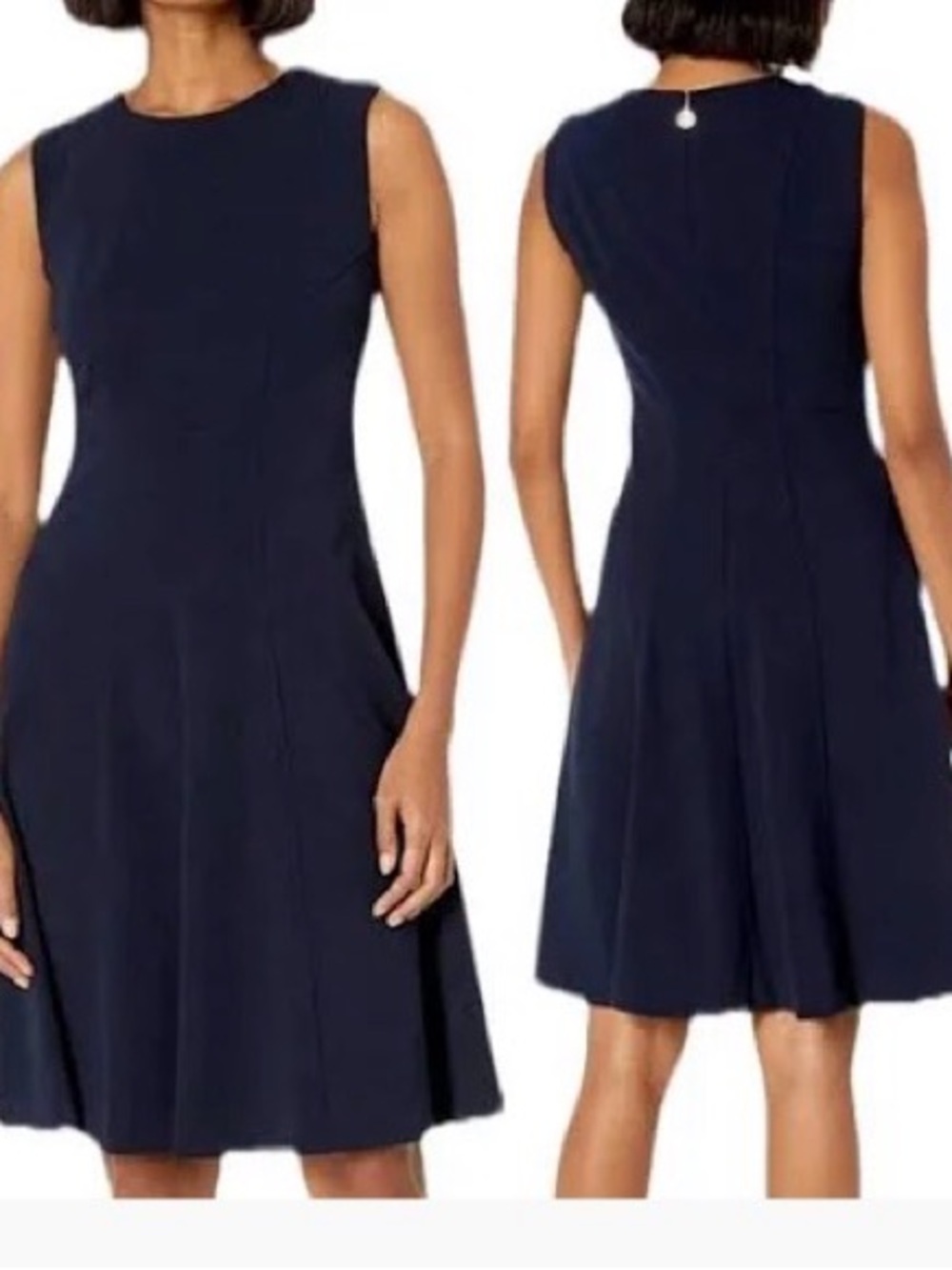 Tommy Hilfiger Navy Sleeveless A-Line Dress
